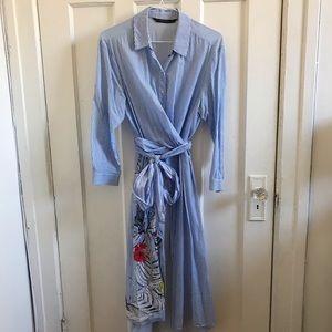Zara cross over long shirt